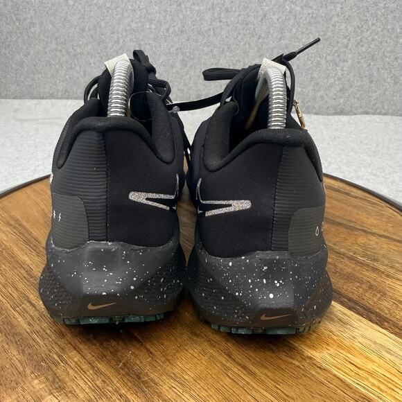 Nike Air Zoom Pegasus Shield Women's 10 'Bling' Black Sneakers FB1862-001 - Picture 4 of 7